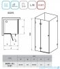 Ravak Brilliant BSDPS kabina kwadratowa 90x90cm lewa transparent 0UL77A00Z1